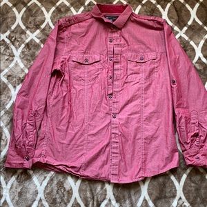 Inc red medium dress shirt